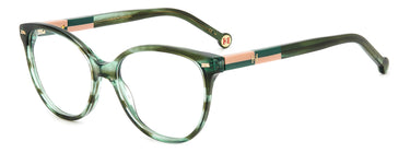 Designer Women Carolina Herrera Eyeglasses: HER 0158 - Green- SpecSMART Eye Clinic (Diagonal View)